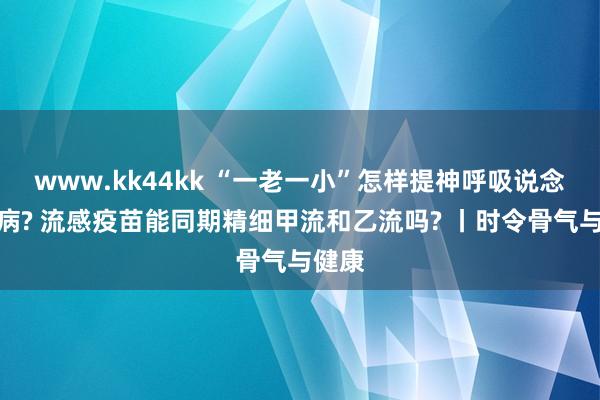 www.kk44kk “一老一小”怎样提神呼吸说念传染病? 流感疫苗能同期精细甲流和乙流吗? 丨时令骨气与健康