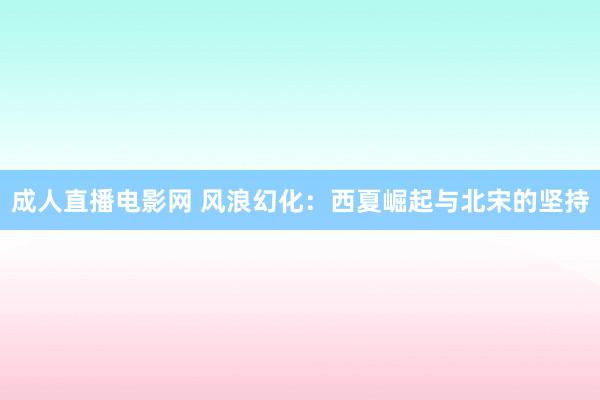 成人直播电影网 风浪幻化：西夏崛起与北宋的坚持