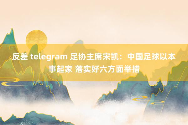 反差 telegram 足协主席宋凯：中国足球以本事起家 落实好六方面举措