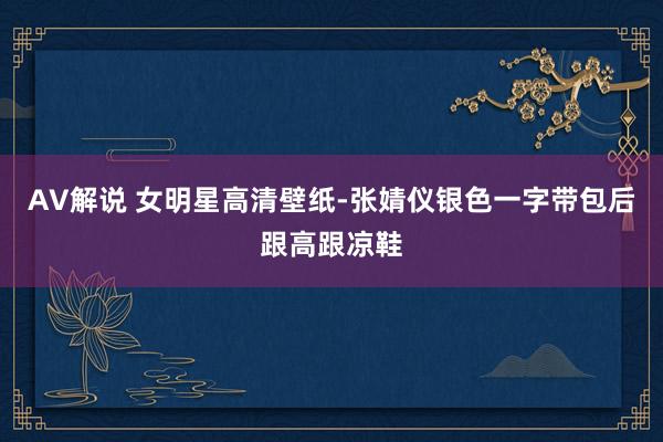 AV解说 女明星高清壁纸-张婧仪银色一字带包后跟高跟凉鞋